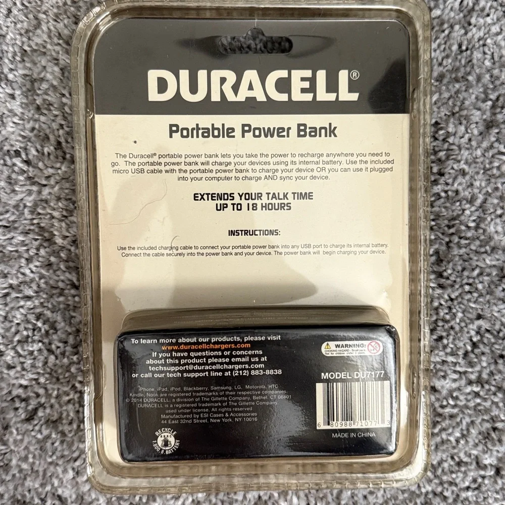 Duracell DU7177 Portable Power Bank